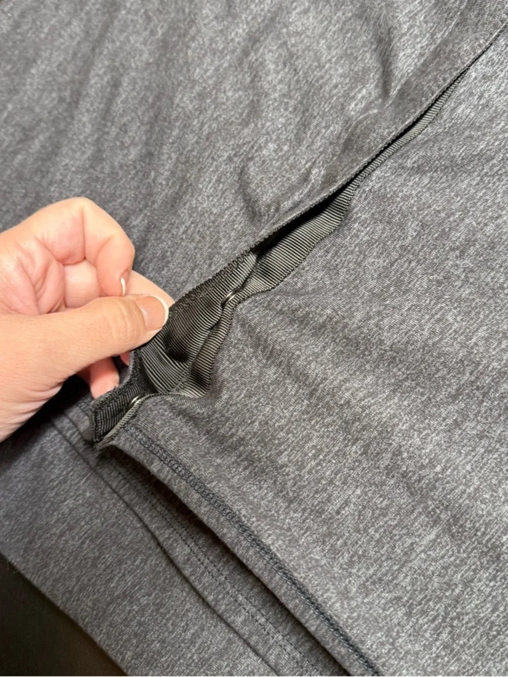 lululemon athletica Heathered Gray Scarf Wrap